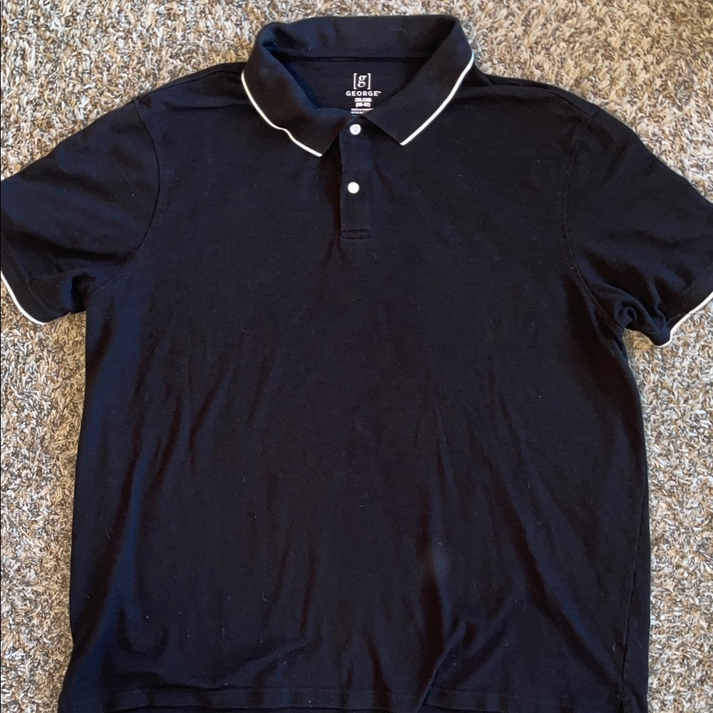 George Men's Polo Shirt with White Trim